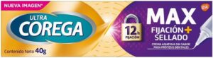 Corega Ultra Max Fijación y Sellado Crema Adhesiva para Prótesis Dentales