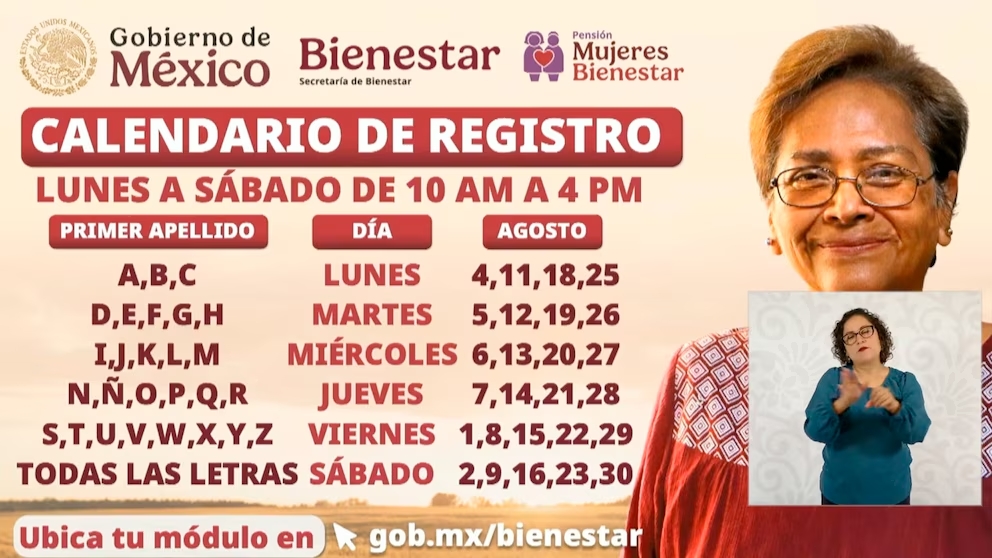 calendario-de-registro-pension-mujeres-bienestar-2025