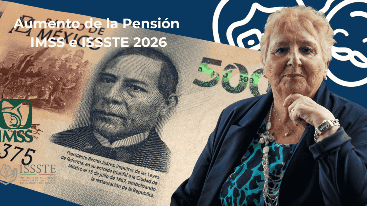 Aumento a Pensiones IMSS e ISSSTE en 2026: quiénes lo recibirán