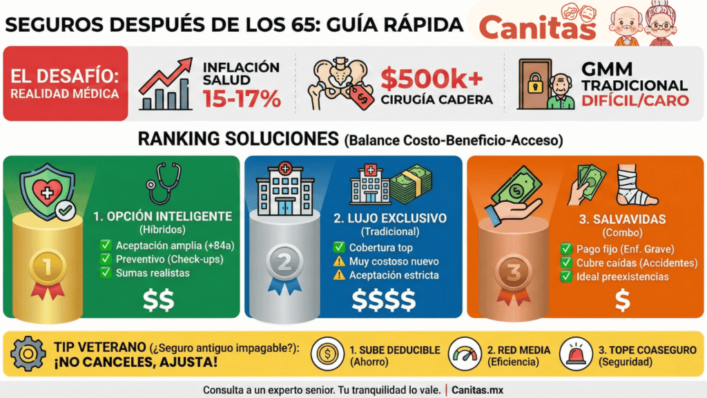 mejores seguros para mayores de 65