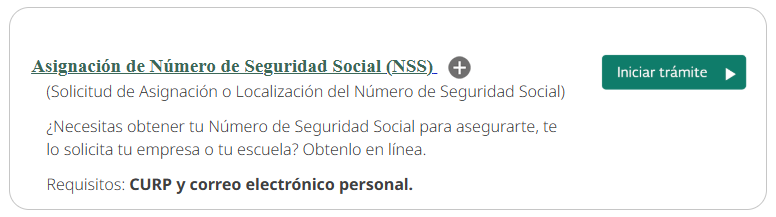 como obtener el numero de seguridad social en mexico