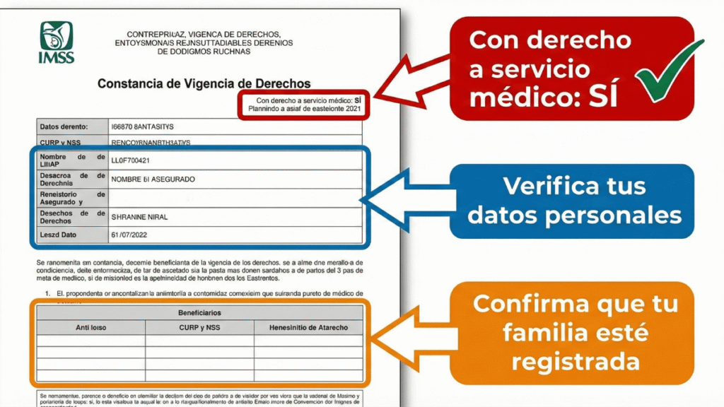 constancia de vigencia de derechos imss
