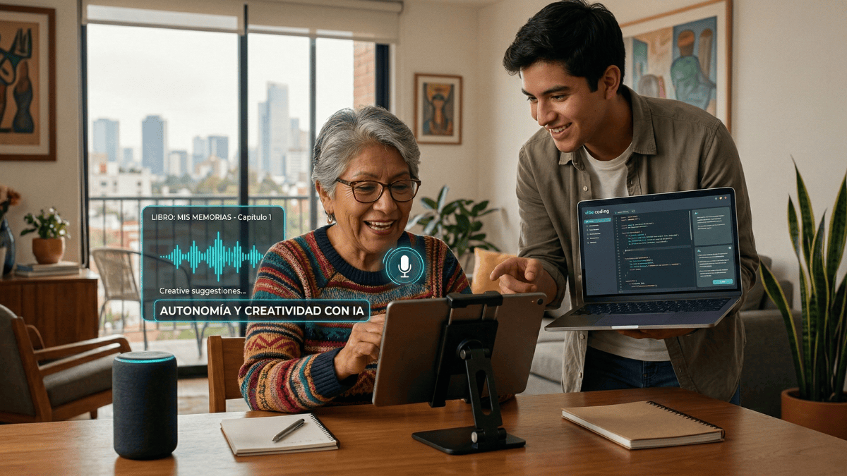 imagen de IA y Silver Economy: Autonomía para Adultos Mayores