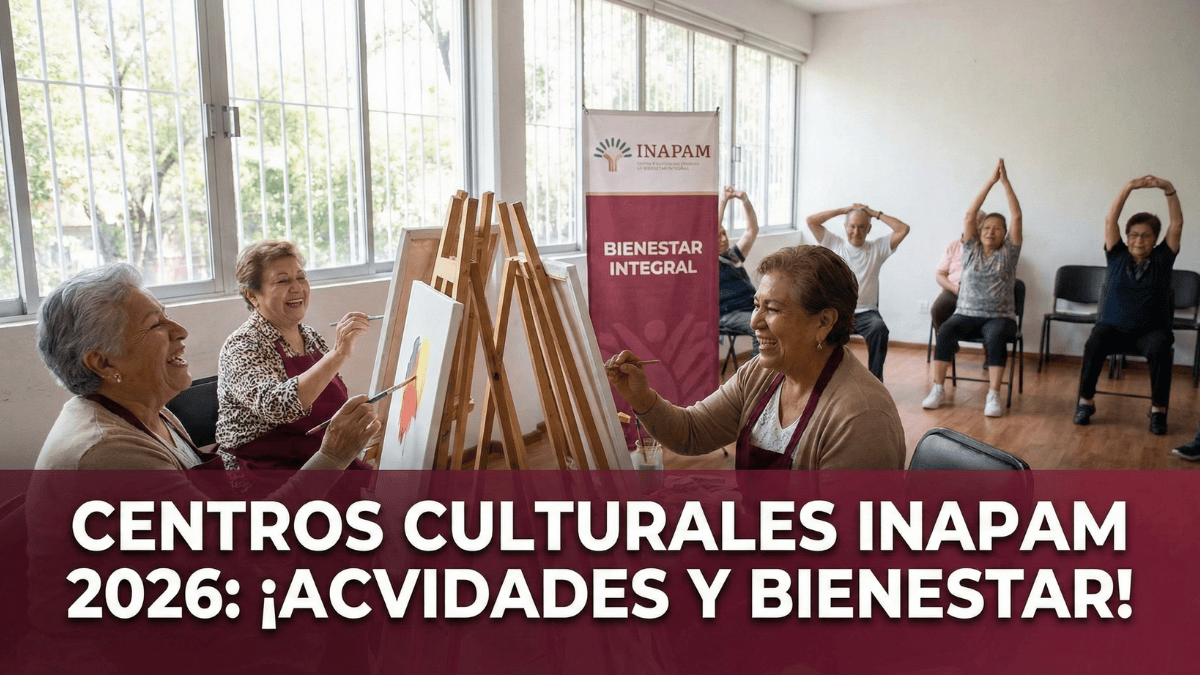 Centros Culturales INAPAM 2026: Requisitos e inscripciones
